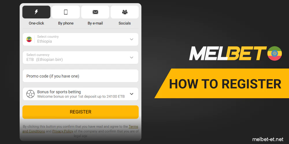 Instruction on How to Register at Melbet