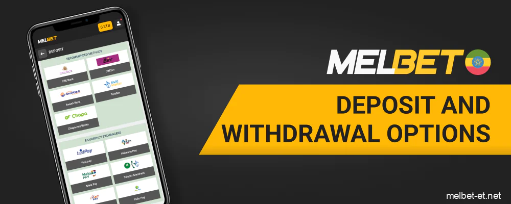 Melbet deposit and withdrawal options