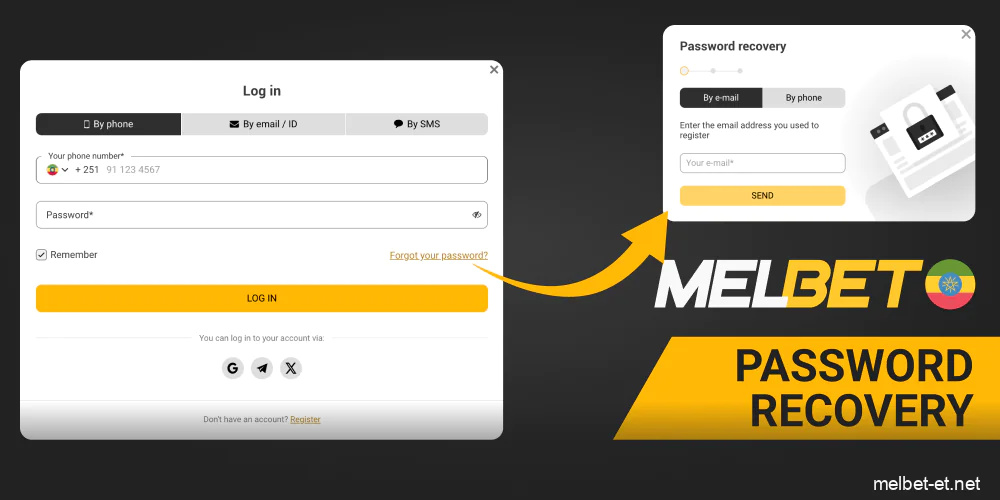 Melbet password reset instructions
