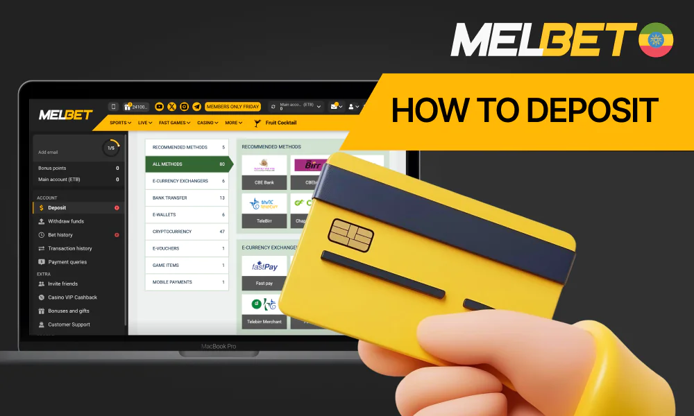 Deposits are credited to your Melbet balance