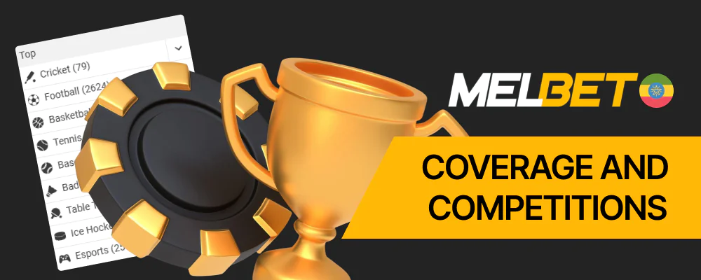 Melbet Ethiopia covers 40+ sports