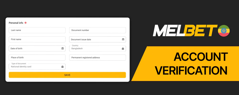 Melbet Ethiopia requires document verification